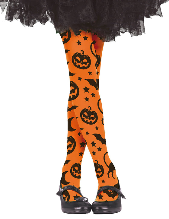 Collants citrouilles enfant