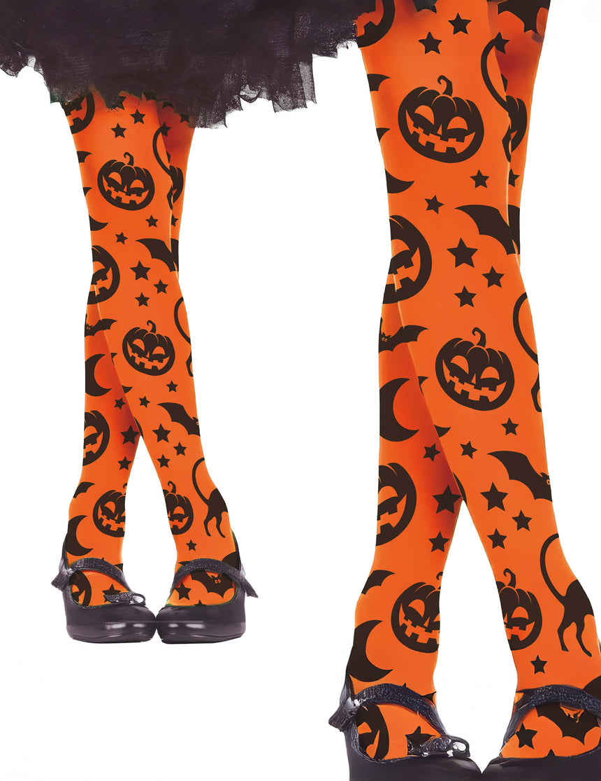 Collants citrouilles enfant