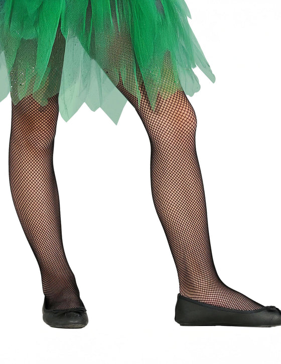 Collants résille fine noire enfant