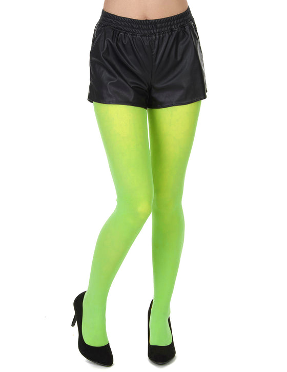 Collants vert fluo adulte