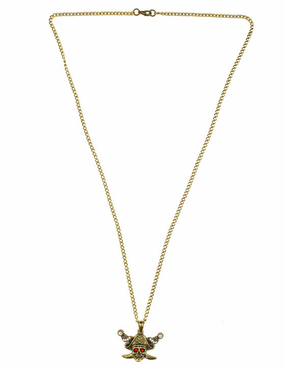 Collier doré pirate adulte