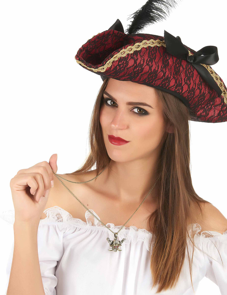 Collier doré pirate adulte