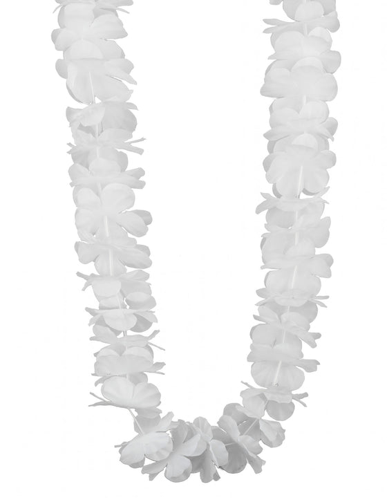 Collier hawaï blanc