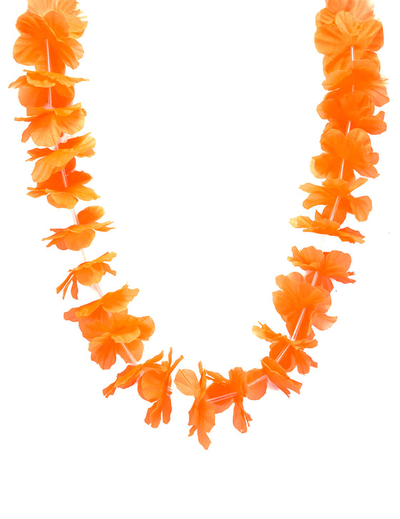 Collier hawaï orange