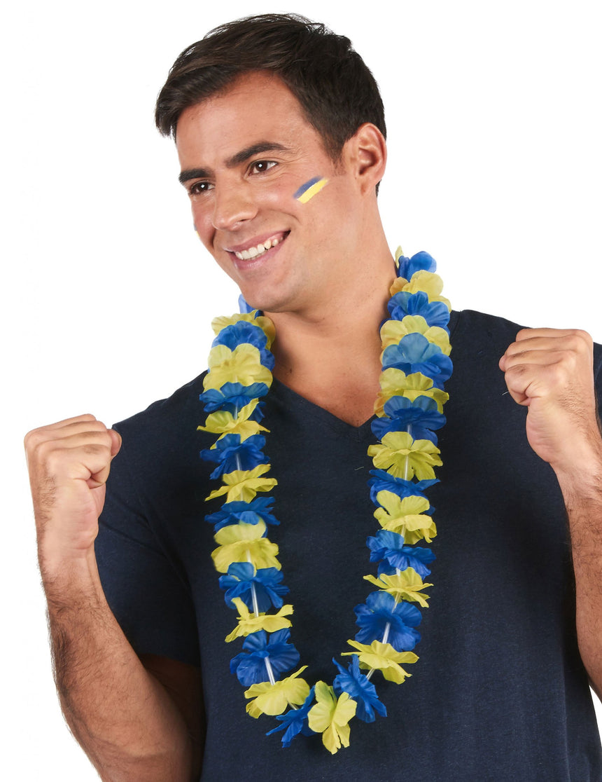 Collier Hawaï supporter Suède adulte