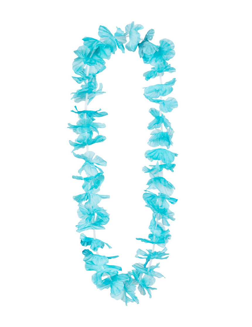 Collier Hawaï turquoise femme