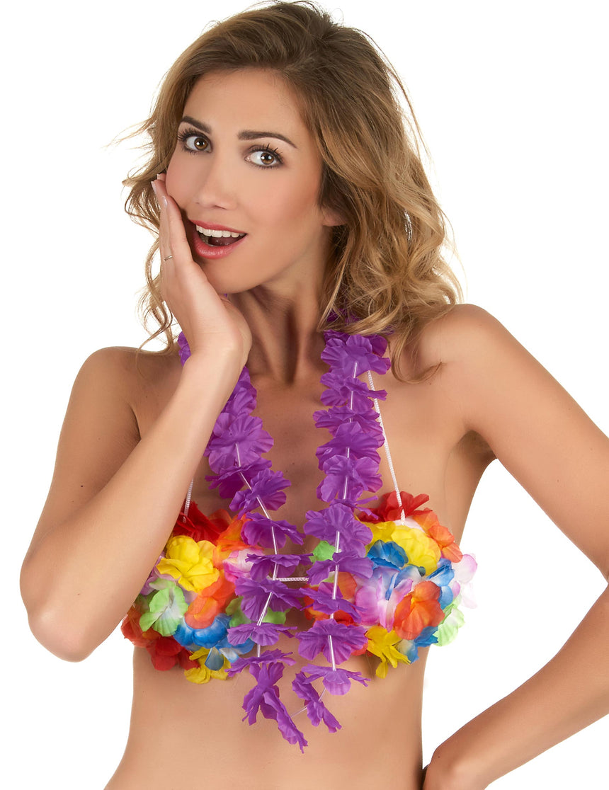 Collier Hawaï violet