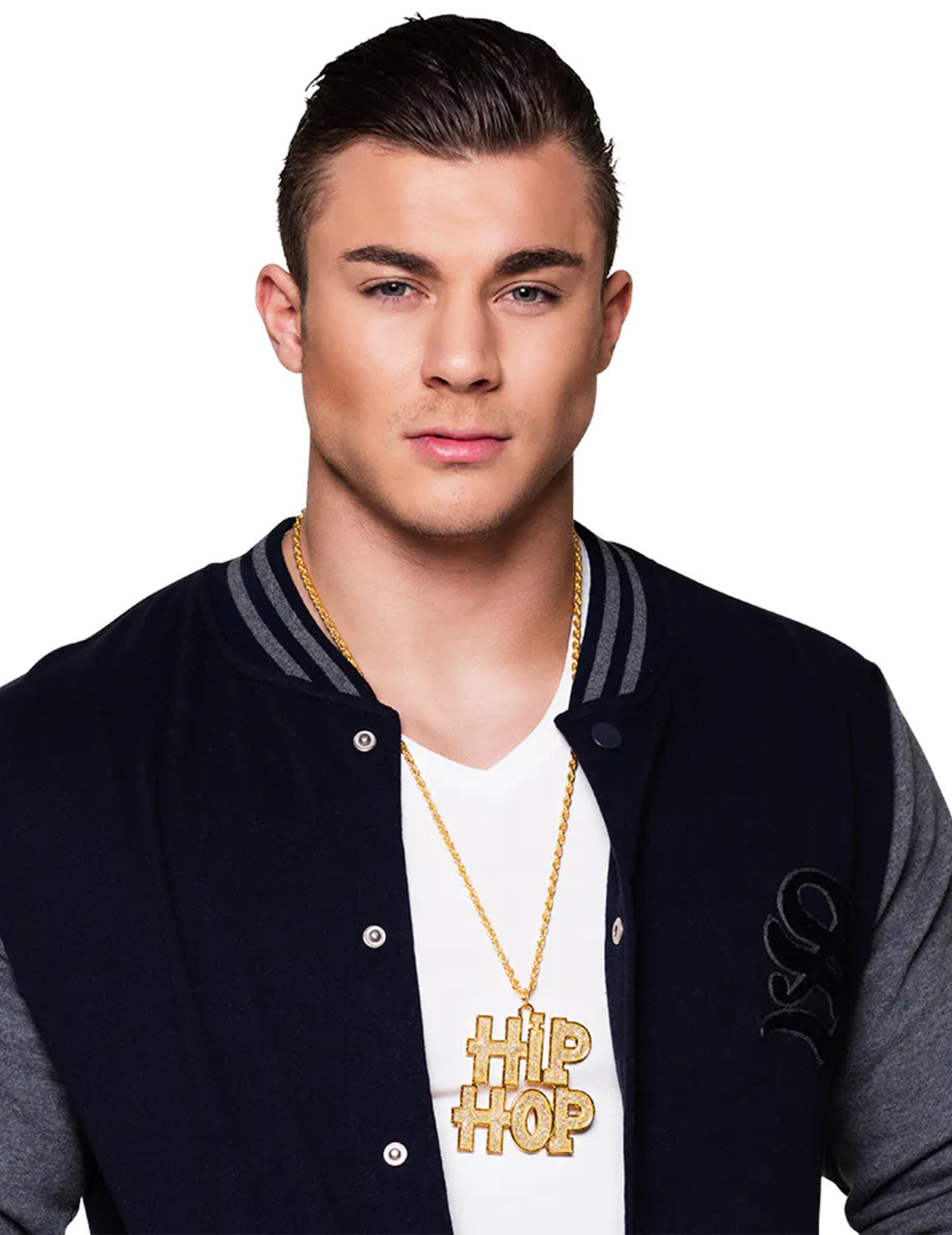 Collier Hip Hop doré adulte