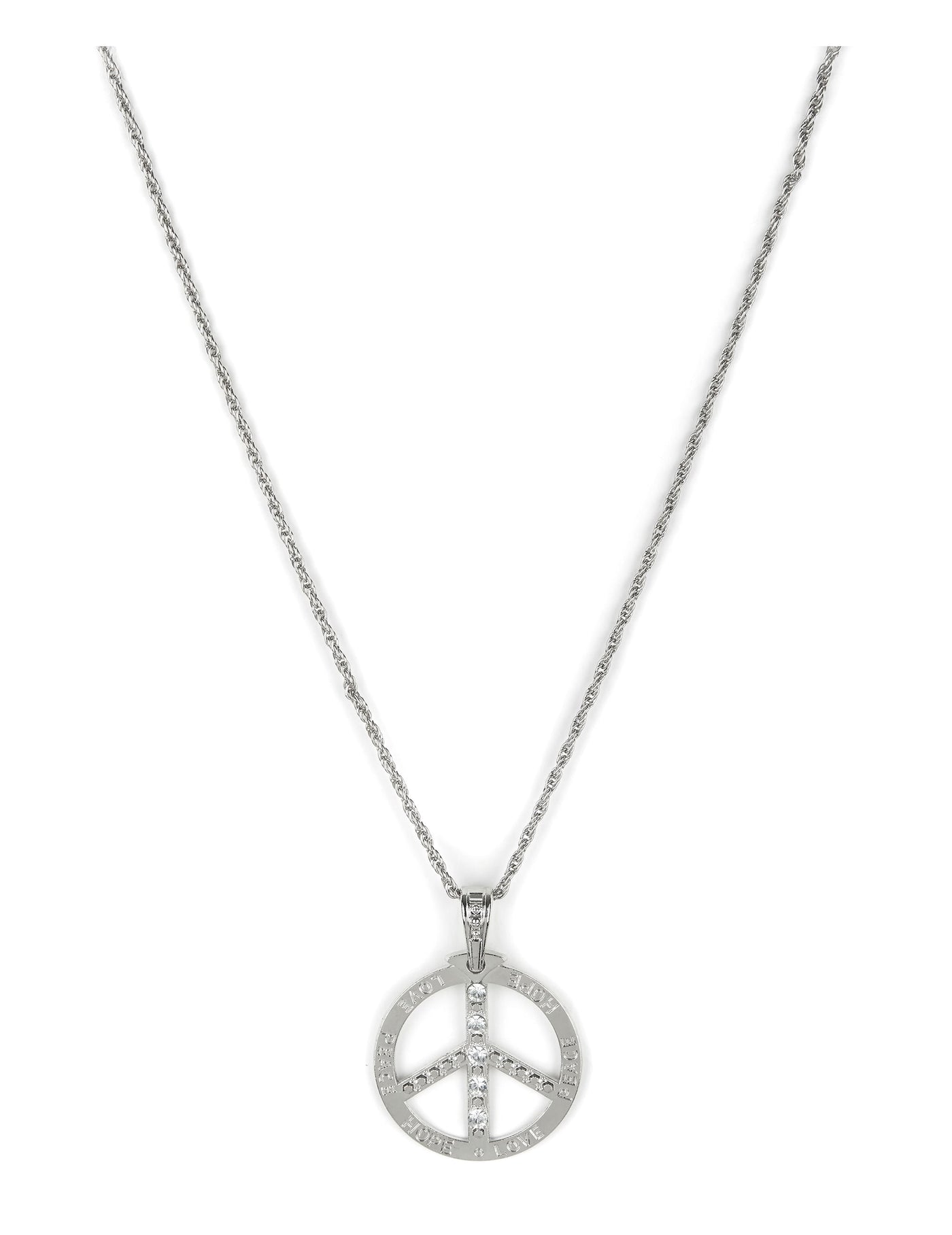 Collier hippie effet strass adulte