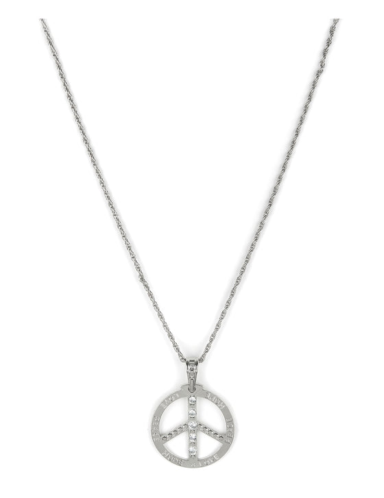 Collier hippie effet strass adulte