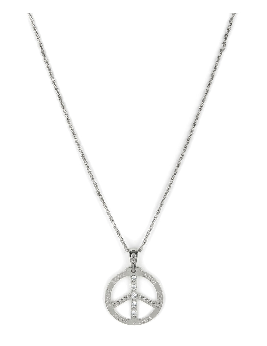 Collier hippie effet strass adulte