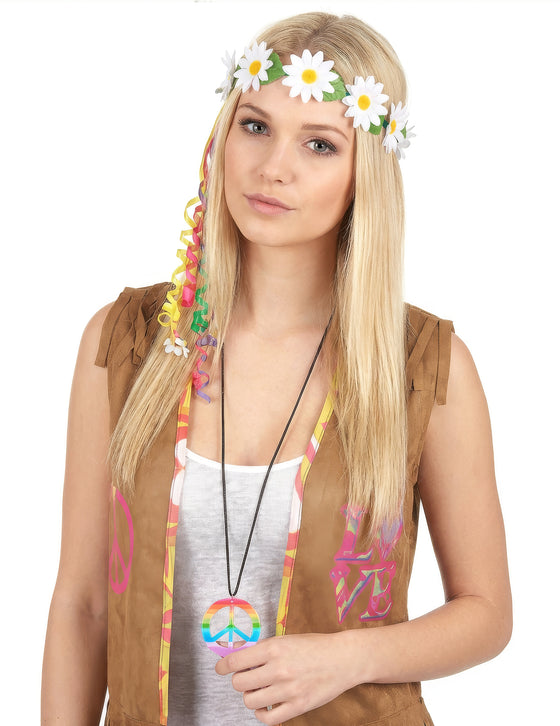 Collier hippie multicolore Adulte