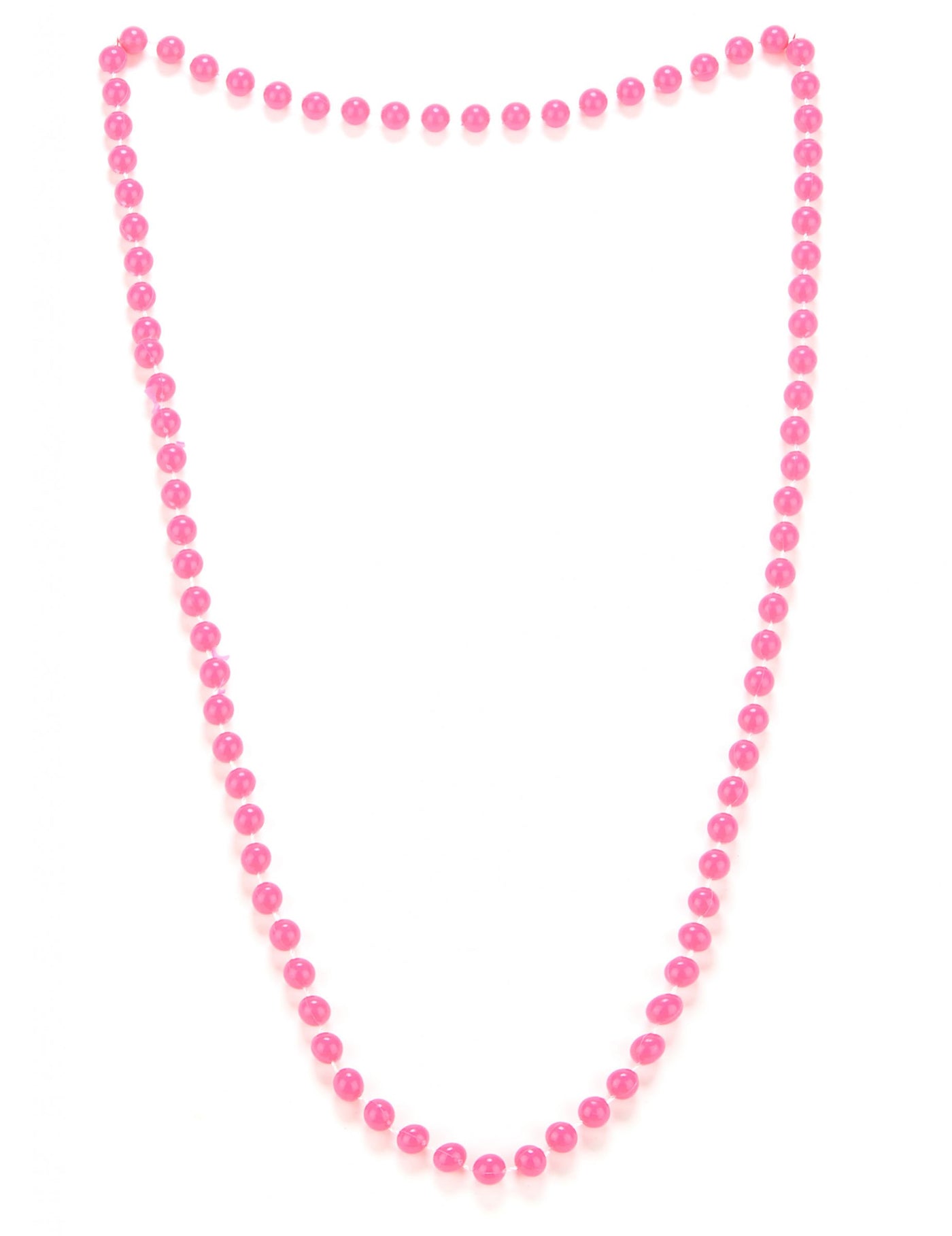 Collier perles rose adulte