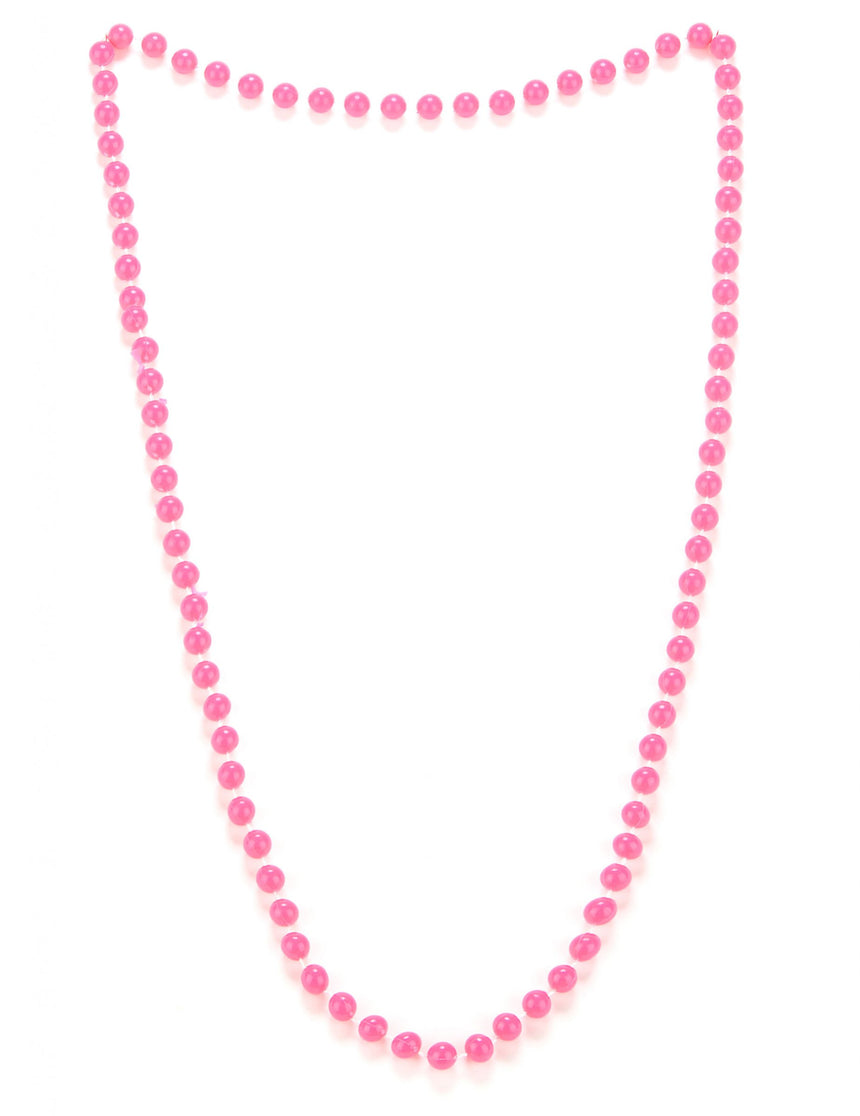 Collier perles rose adulte