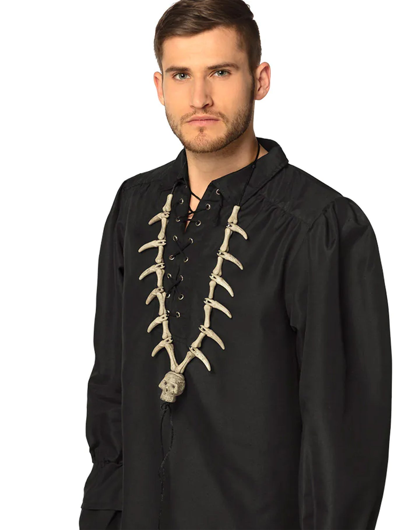Collier tête de mort pirate