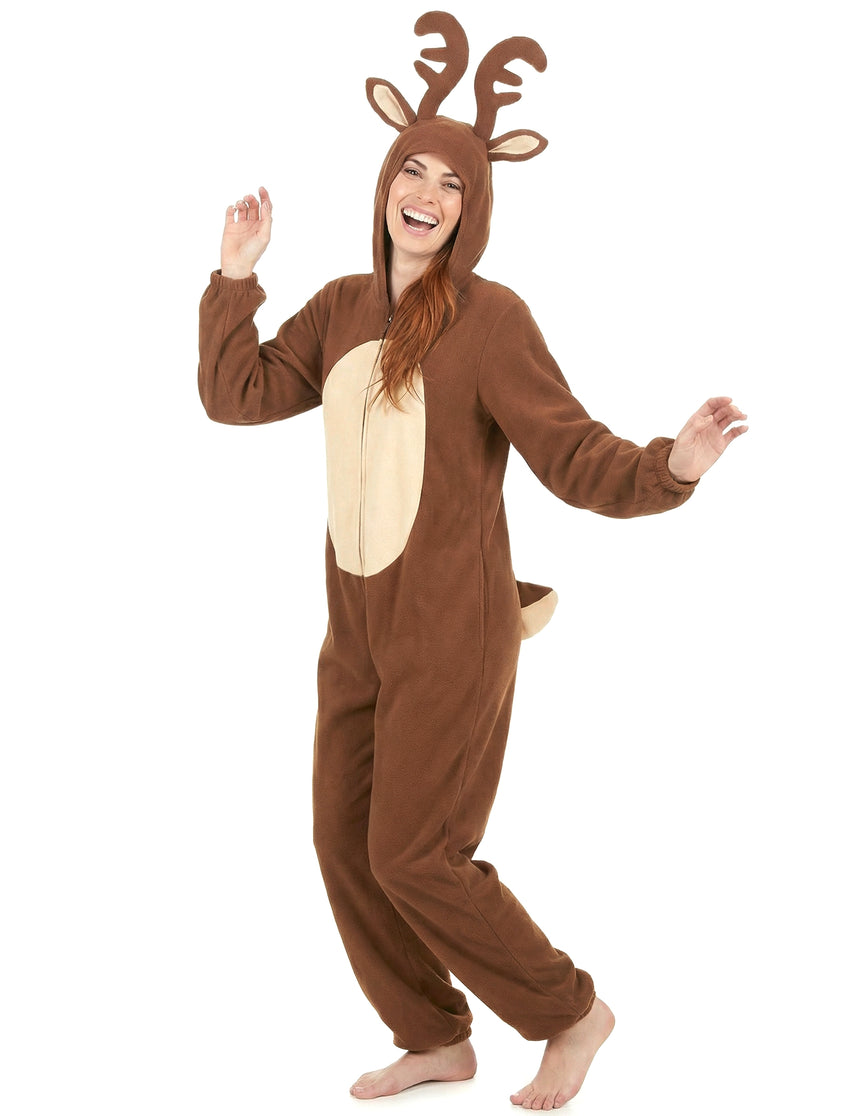 Combinaison à capuche renne femme