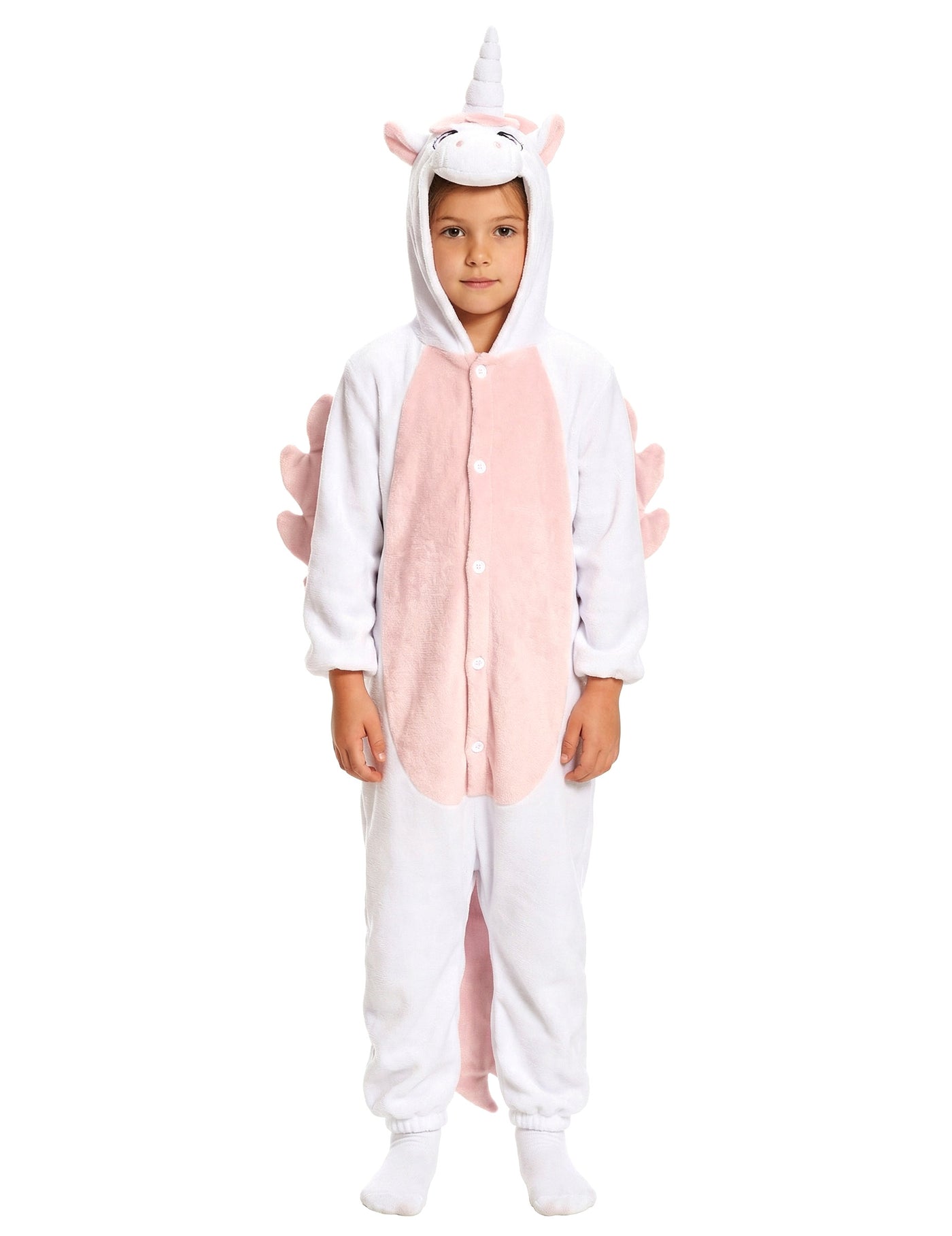 Combinaison licorne blanche et rose enfant