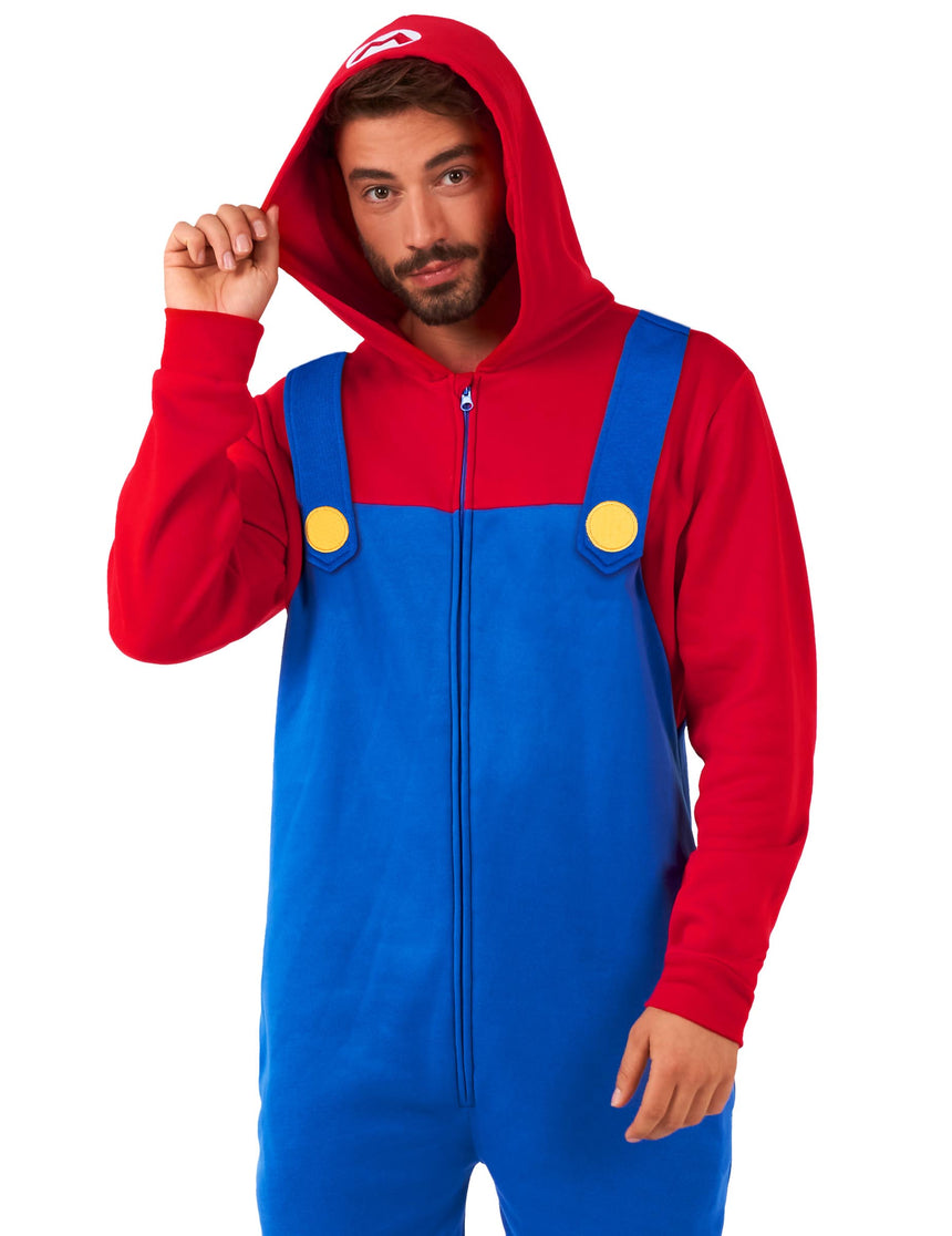 Combinaison Mario adulte