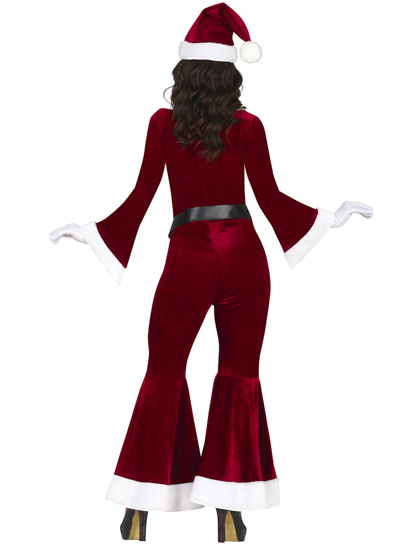Combinaison velours Mère Noël femme