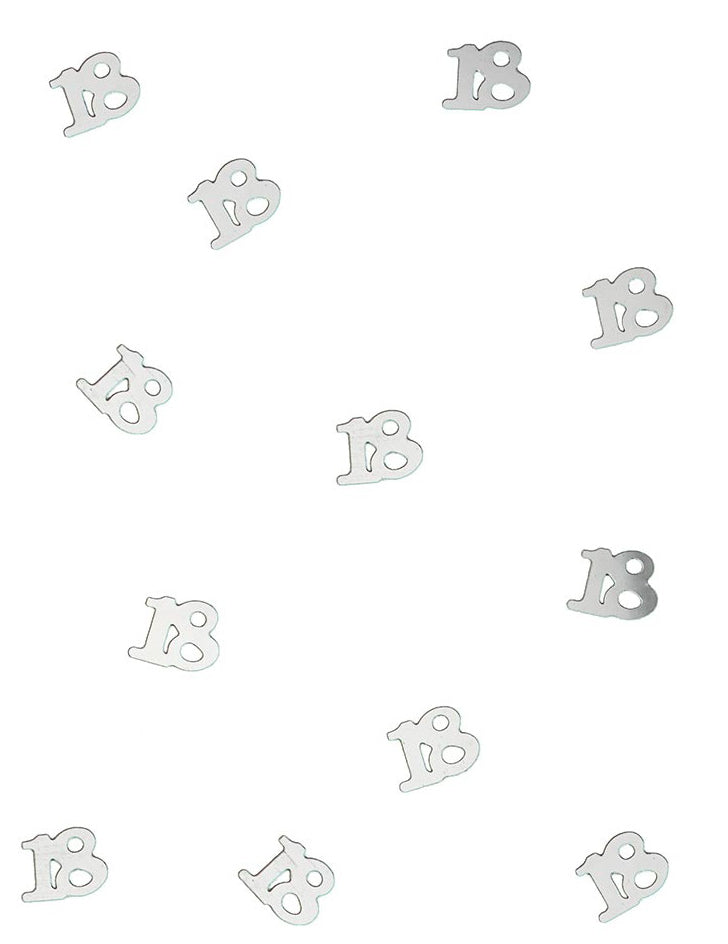 Confettis de table en bois 18 argentés 10 gr