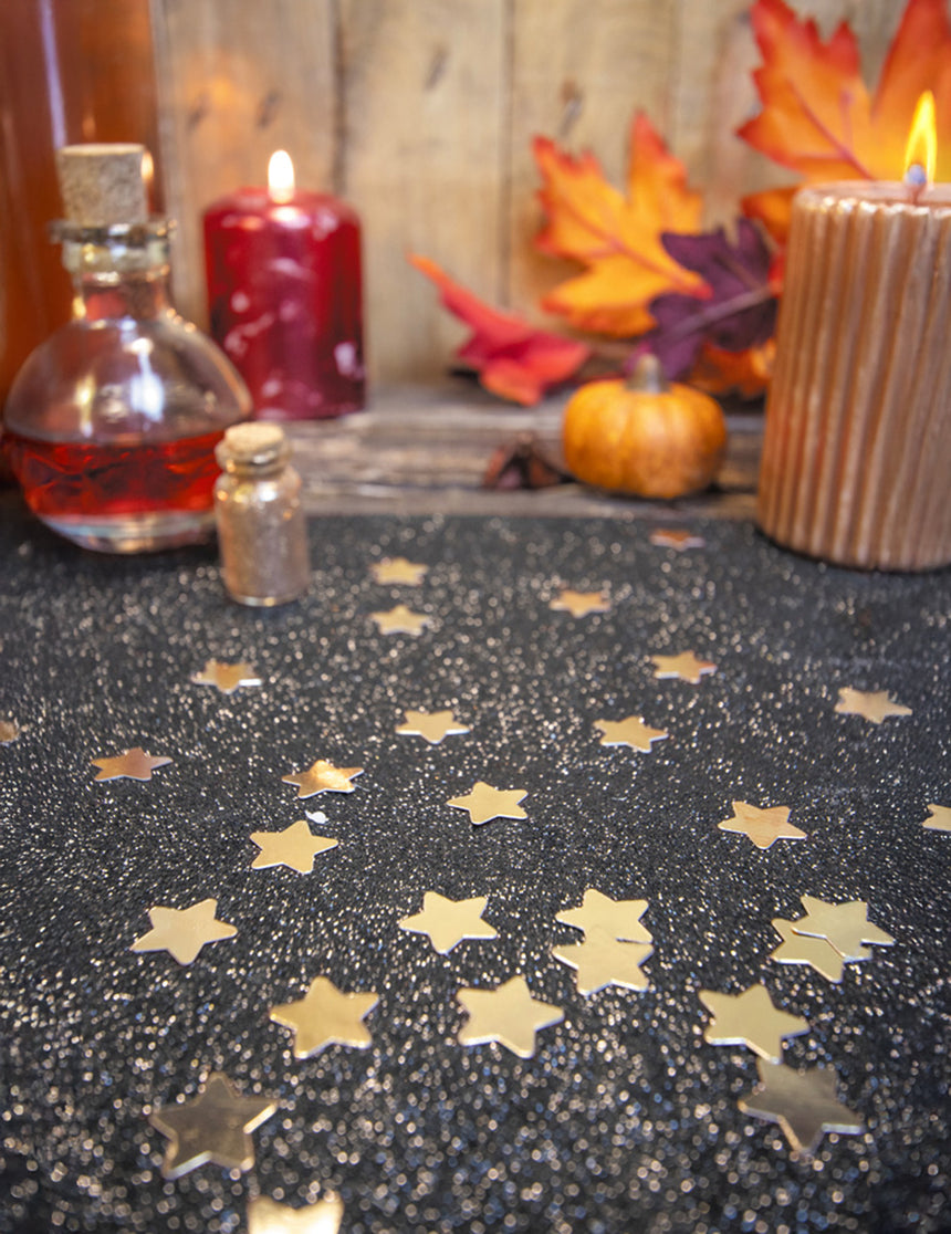Confettis de table étoiles dorés 100g