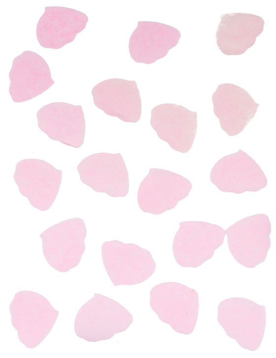 Confettis pétales de rose en papier rose 50g pour mariage