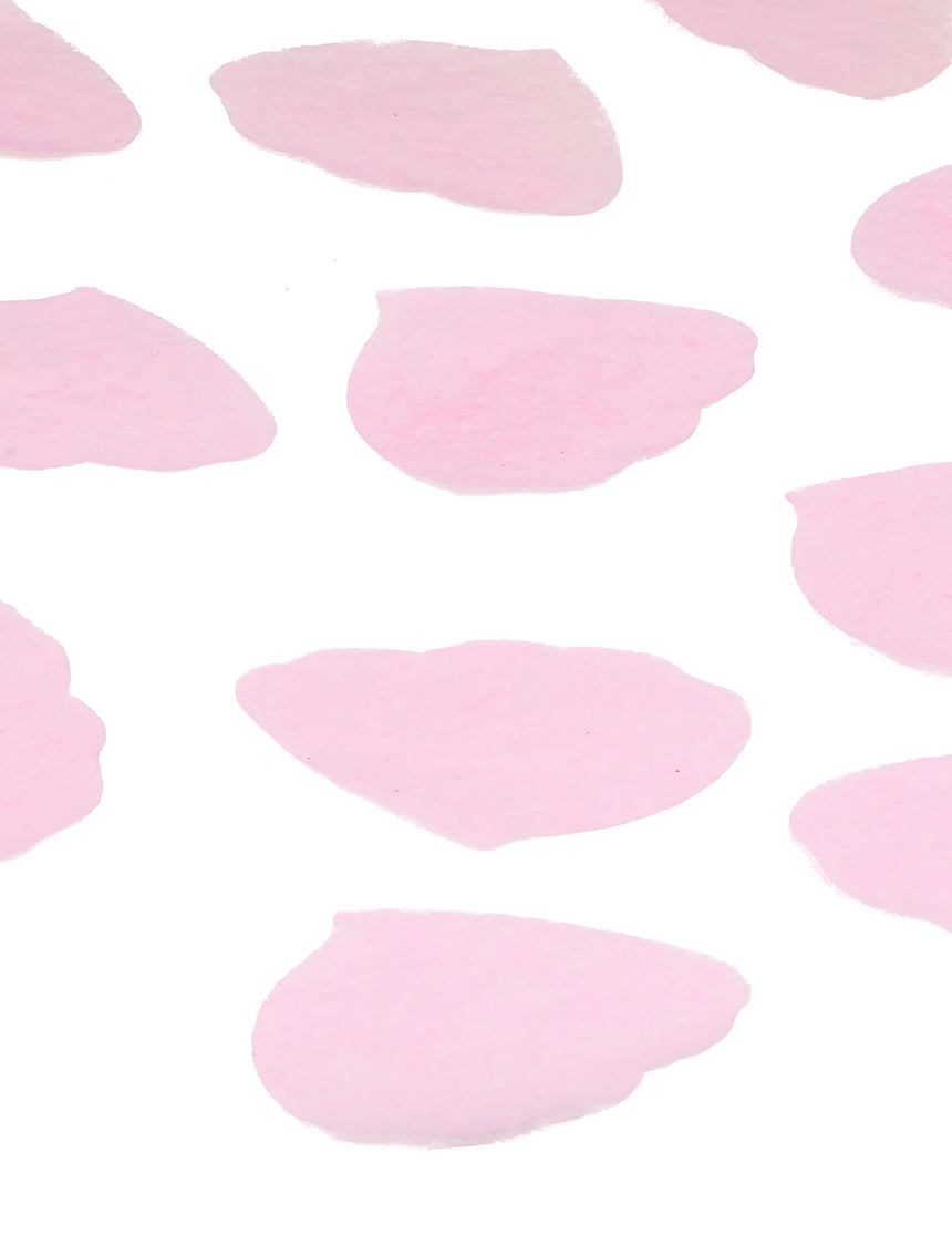 Confettis pétales de rose en papier rose 50g pour mariage