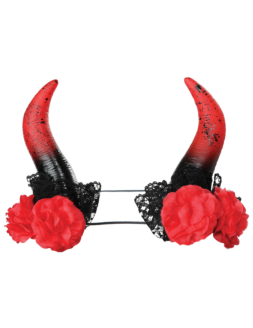 Cornes démon enchantées rouges noires