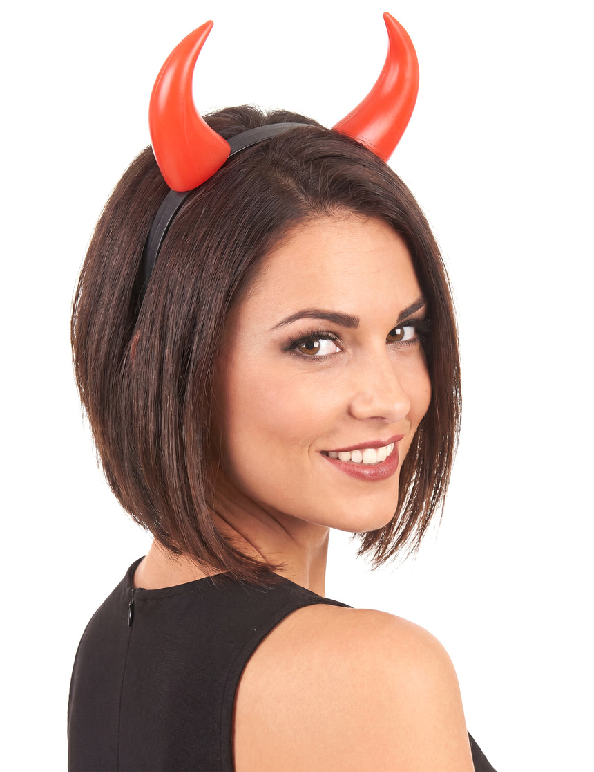 Cornes rouges adulte Halloween