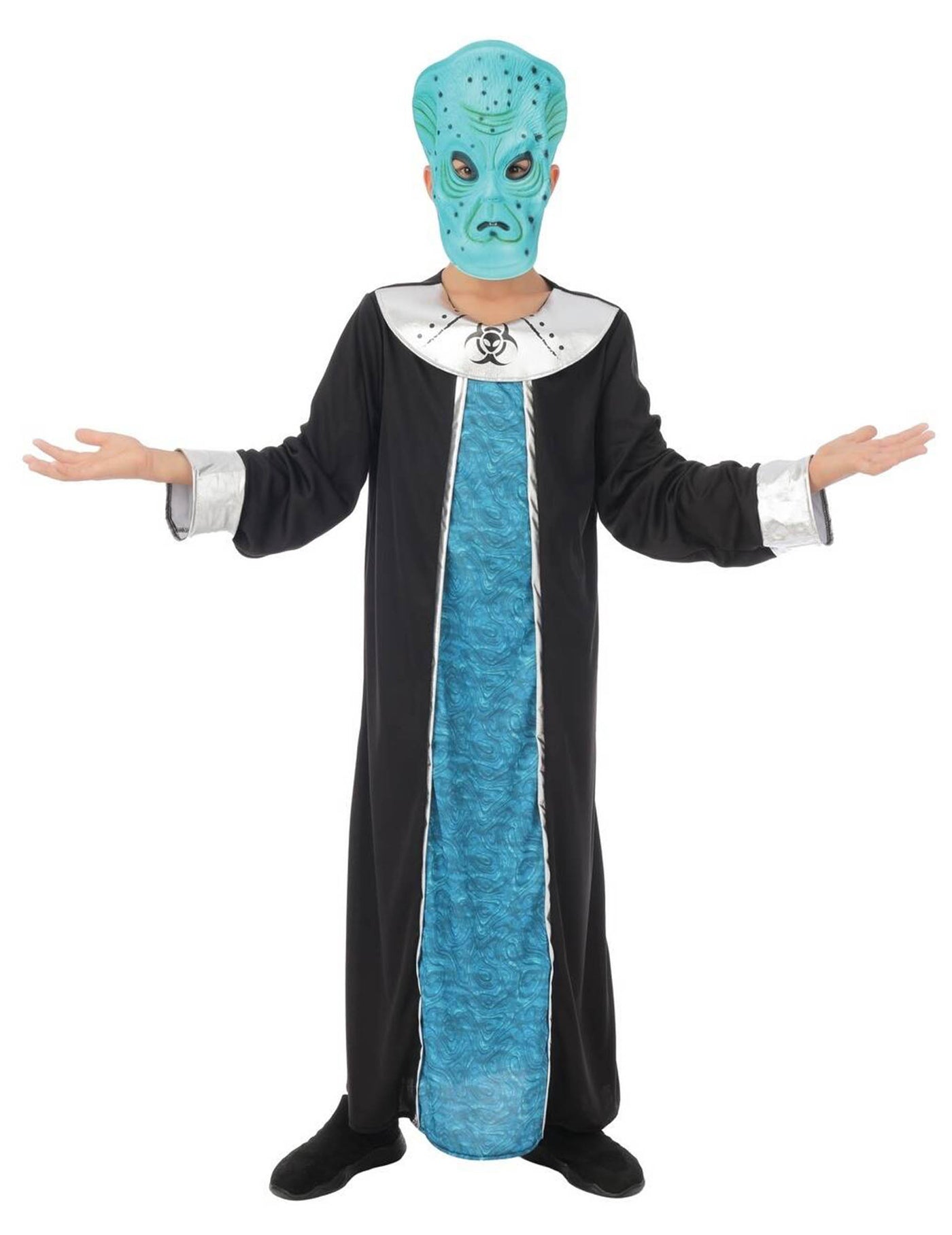 Déguisement Commandant Alien bleu enfant
