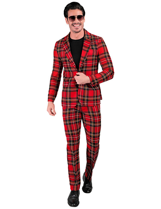 Costume imprimé tartan Ecossais adulte