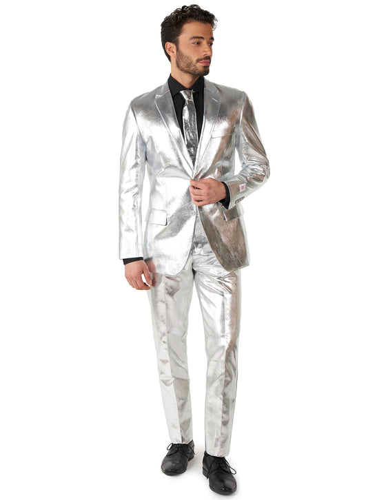 Costume Mr. Shiny Silver homme Opposuits