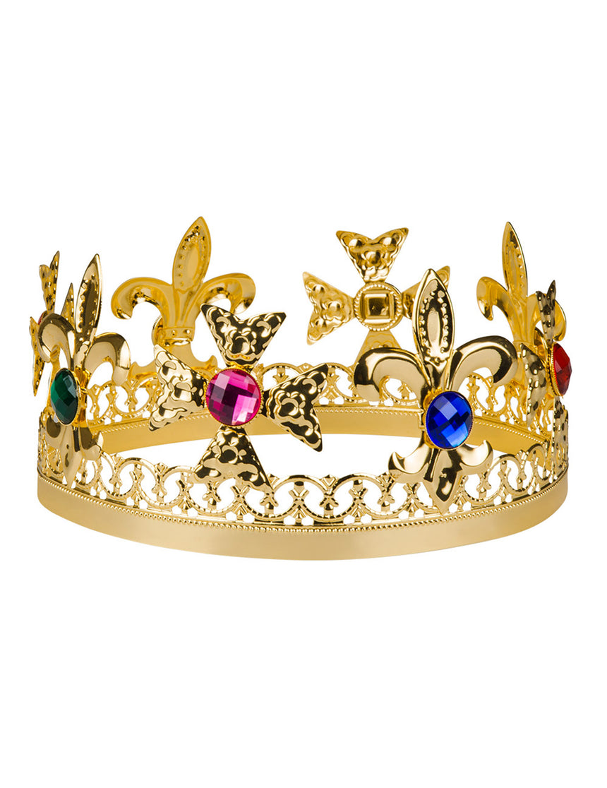 Couronne roi avec faux joyaux adulte