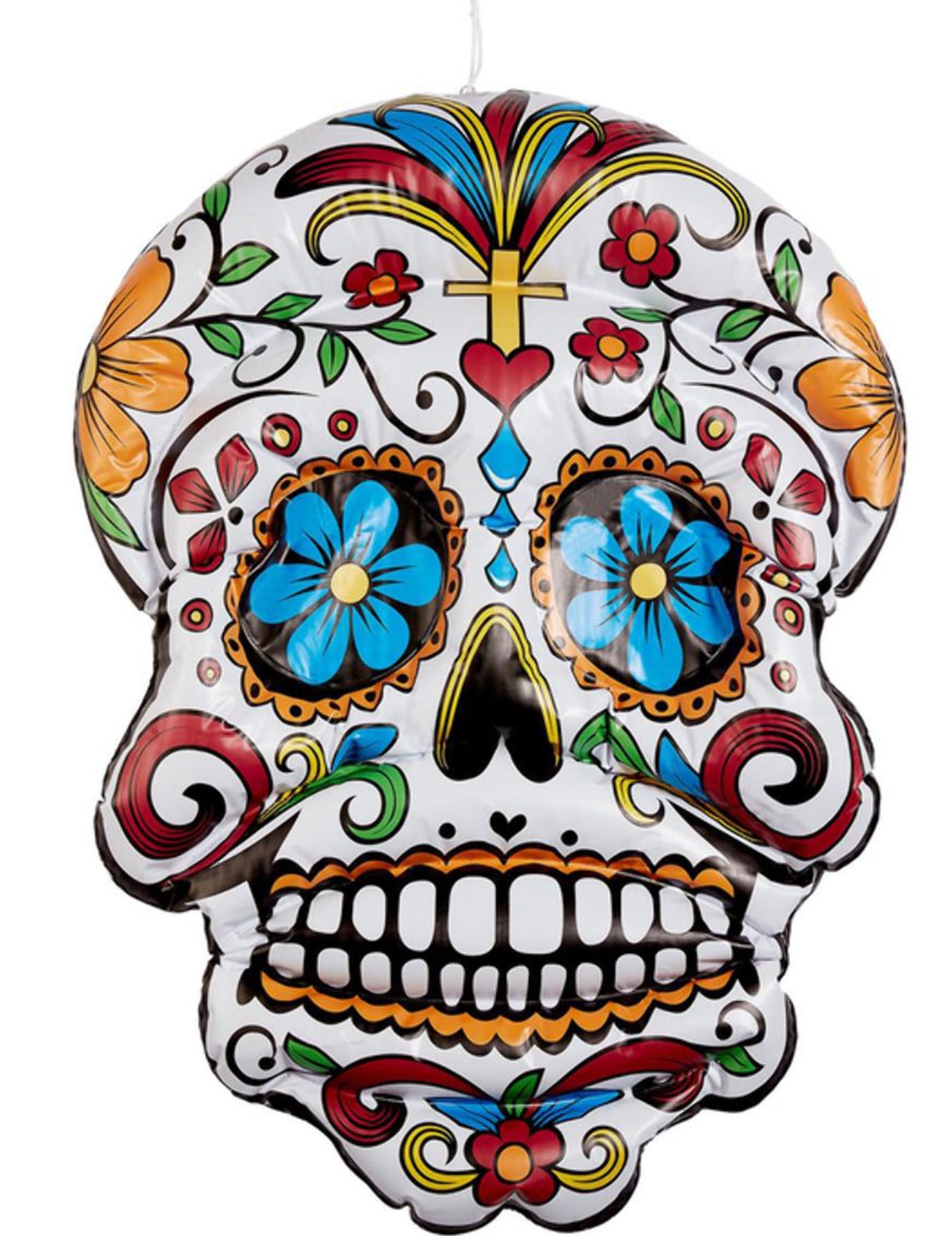 Crâne Dia de los Muertos gonflable 100 cm