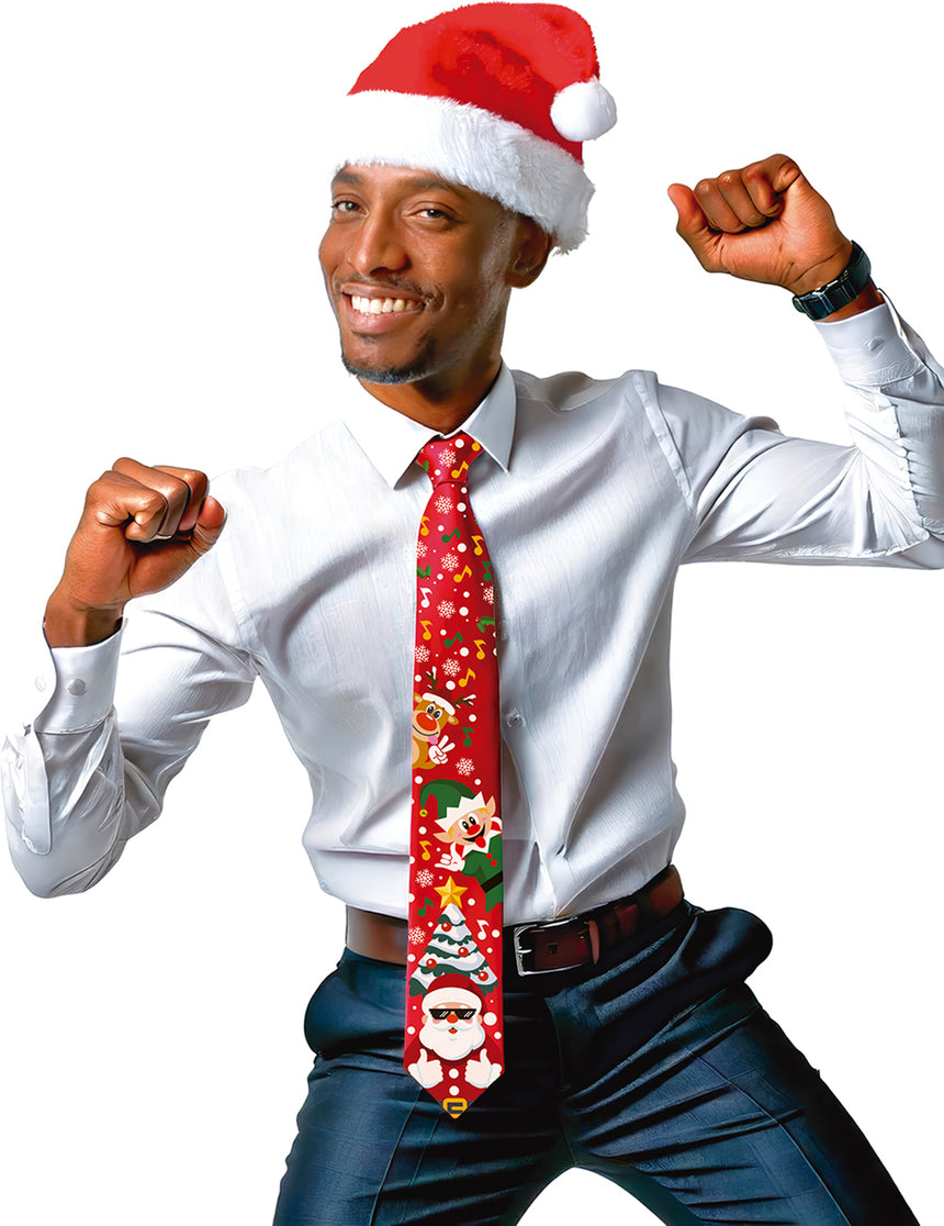 Cravate de Noël musicale