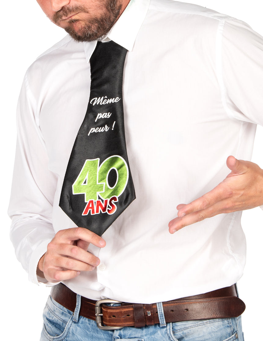 Cravate humoristique 40 ans