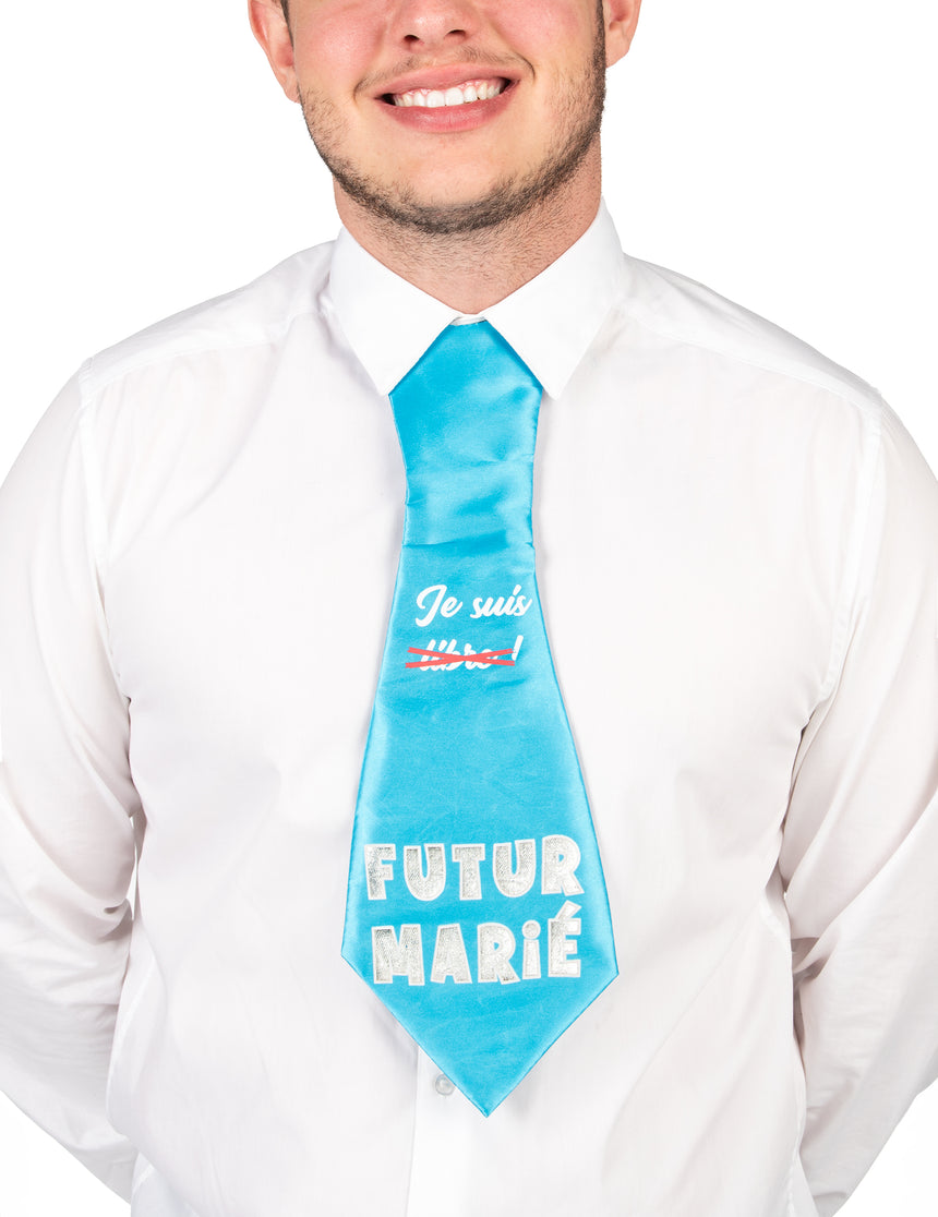 Cravate humoristique enterrement de vie de garçon
