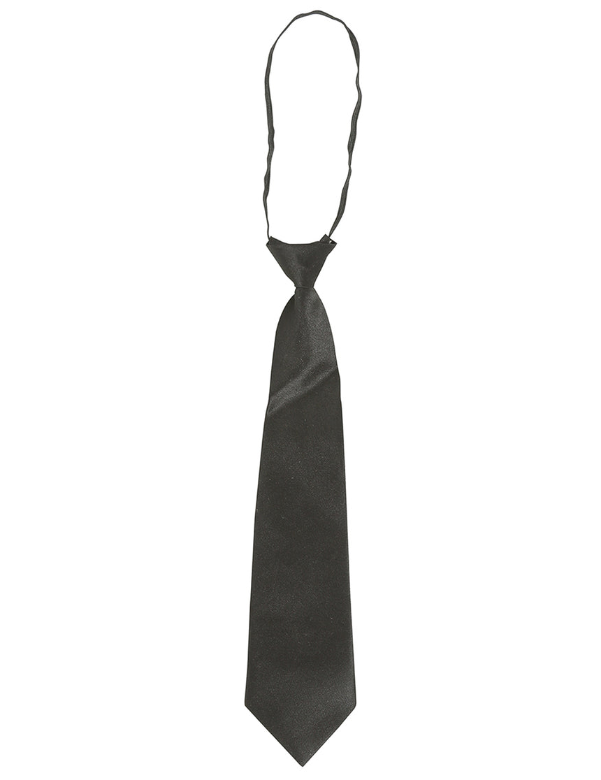 Cravate noire enfant 30 cm