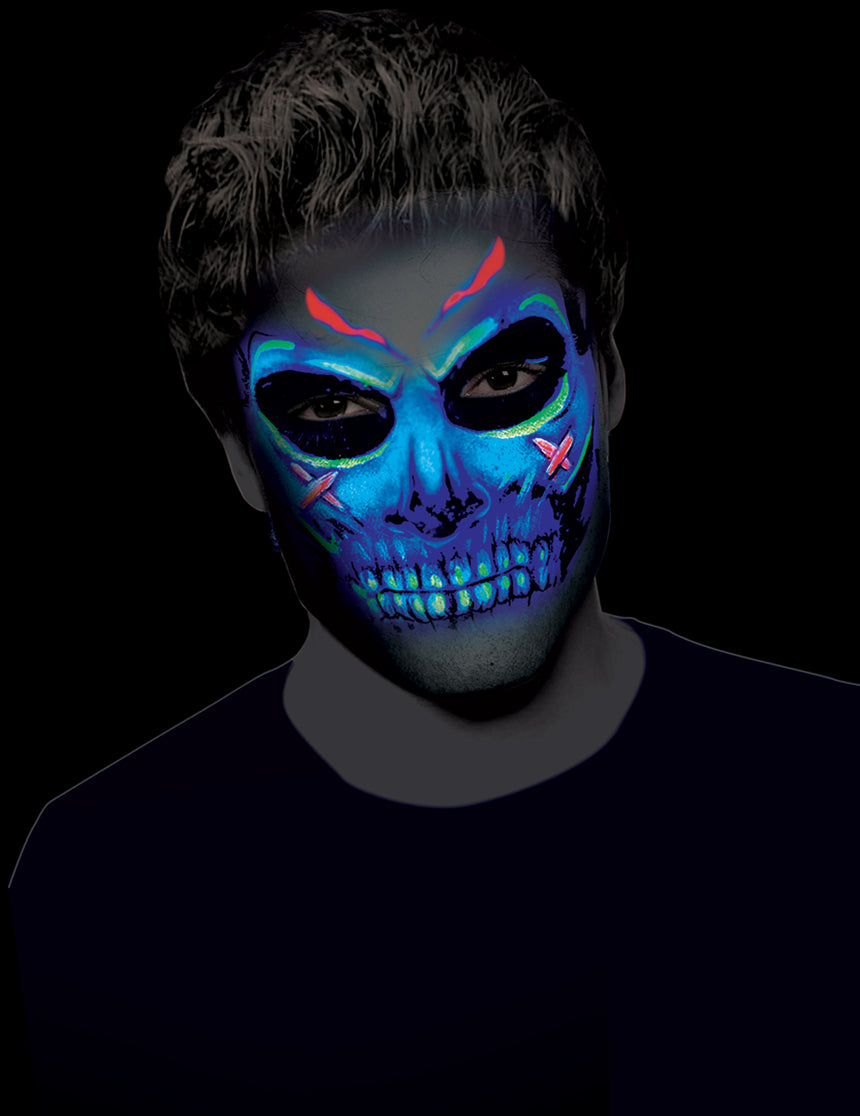 Crème de maquillage néon bleu