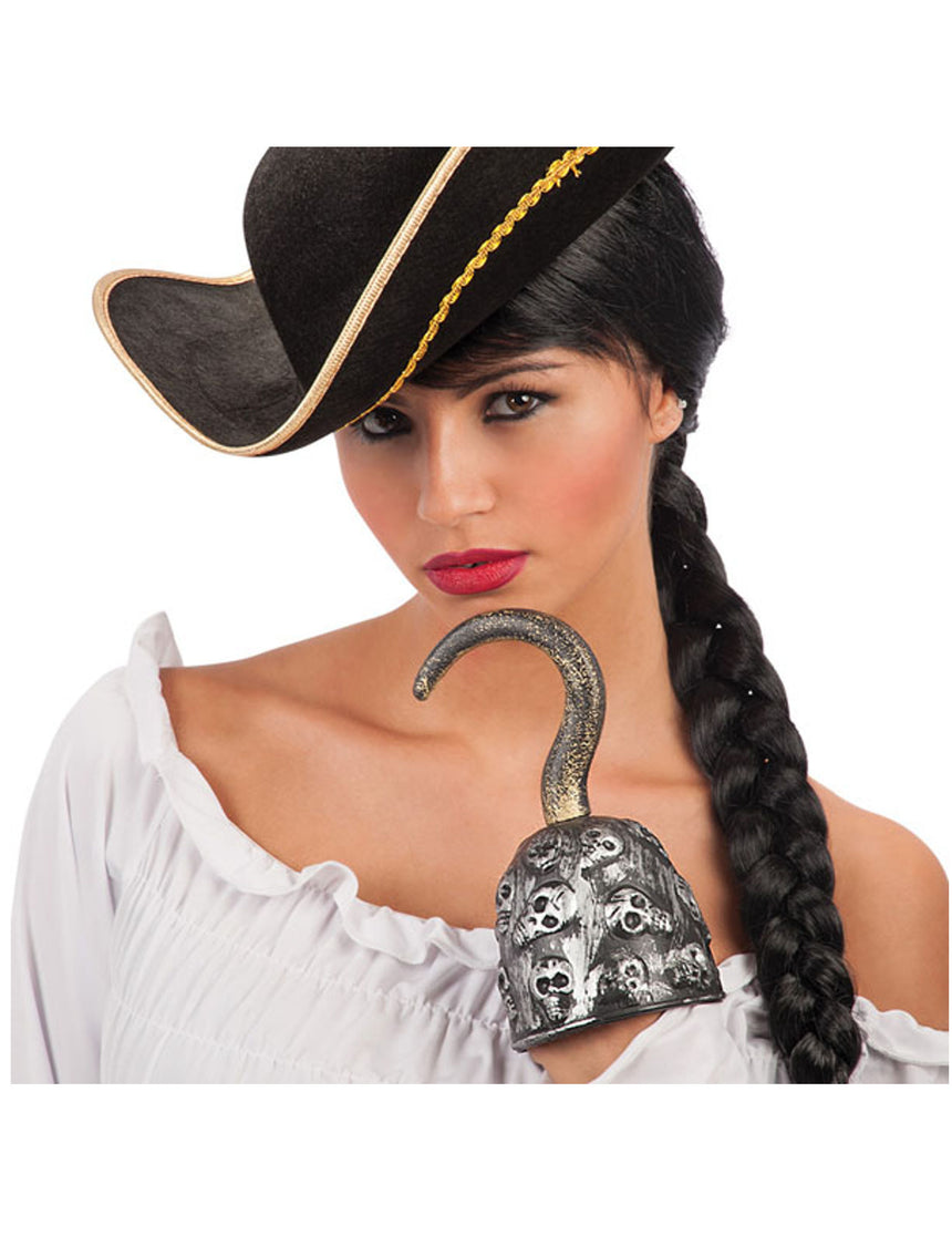 Crochet pirate tête de mort adulte