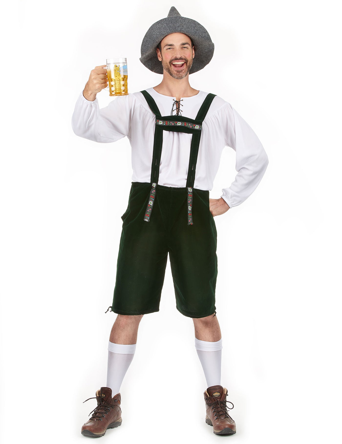 Déguisement bavarois vert foncé homme