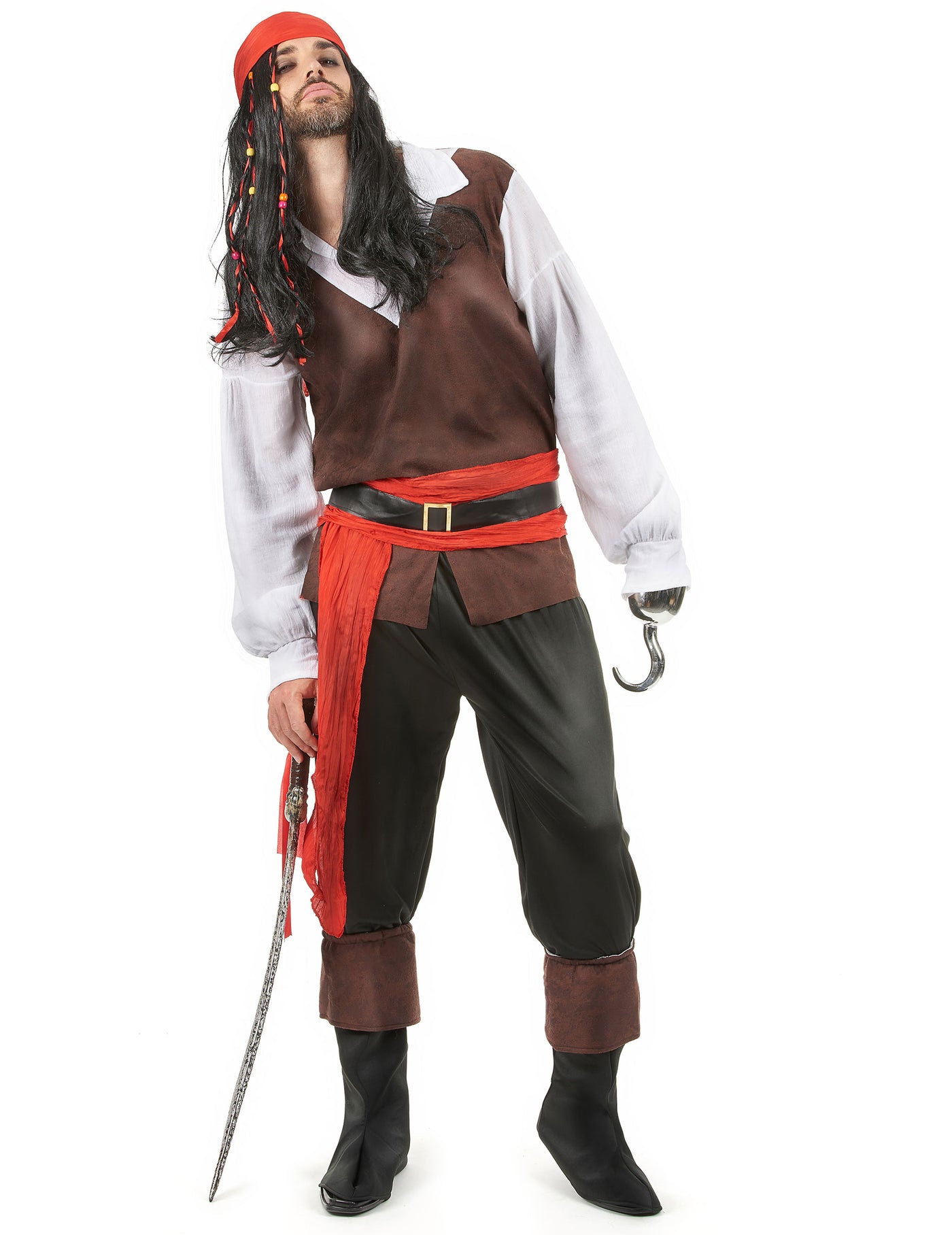 Déguisement pirate pantalon noir homme