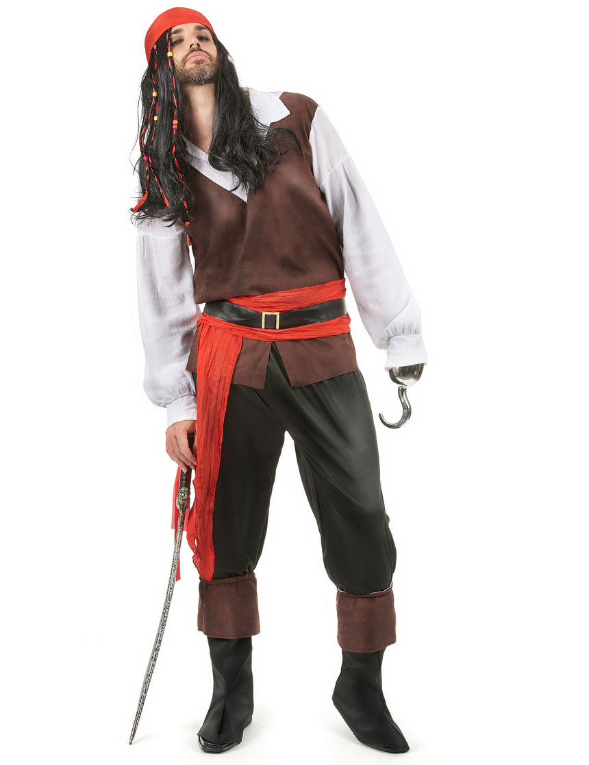 Déguisement pirate pantalon noir homme