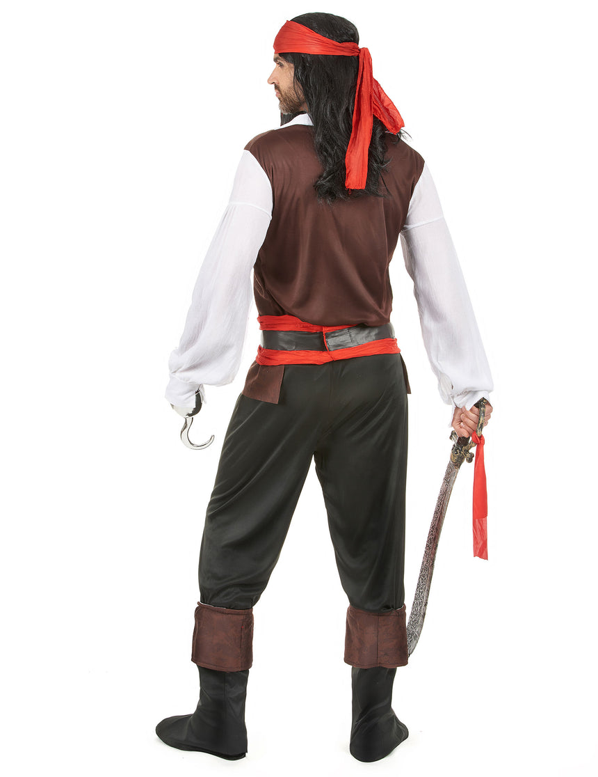 Déguisement pirate pantalon noir homme