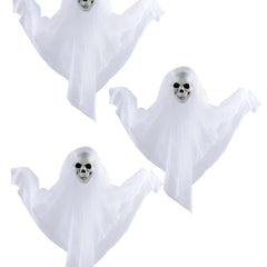 3 Fantômes blancs à suspendre 50 cm