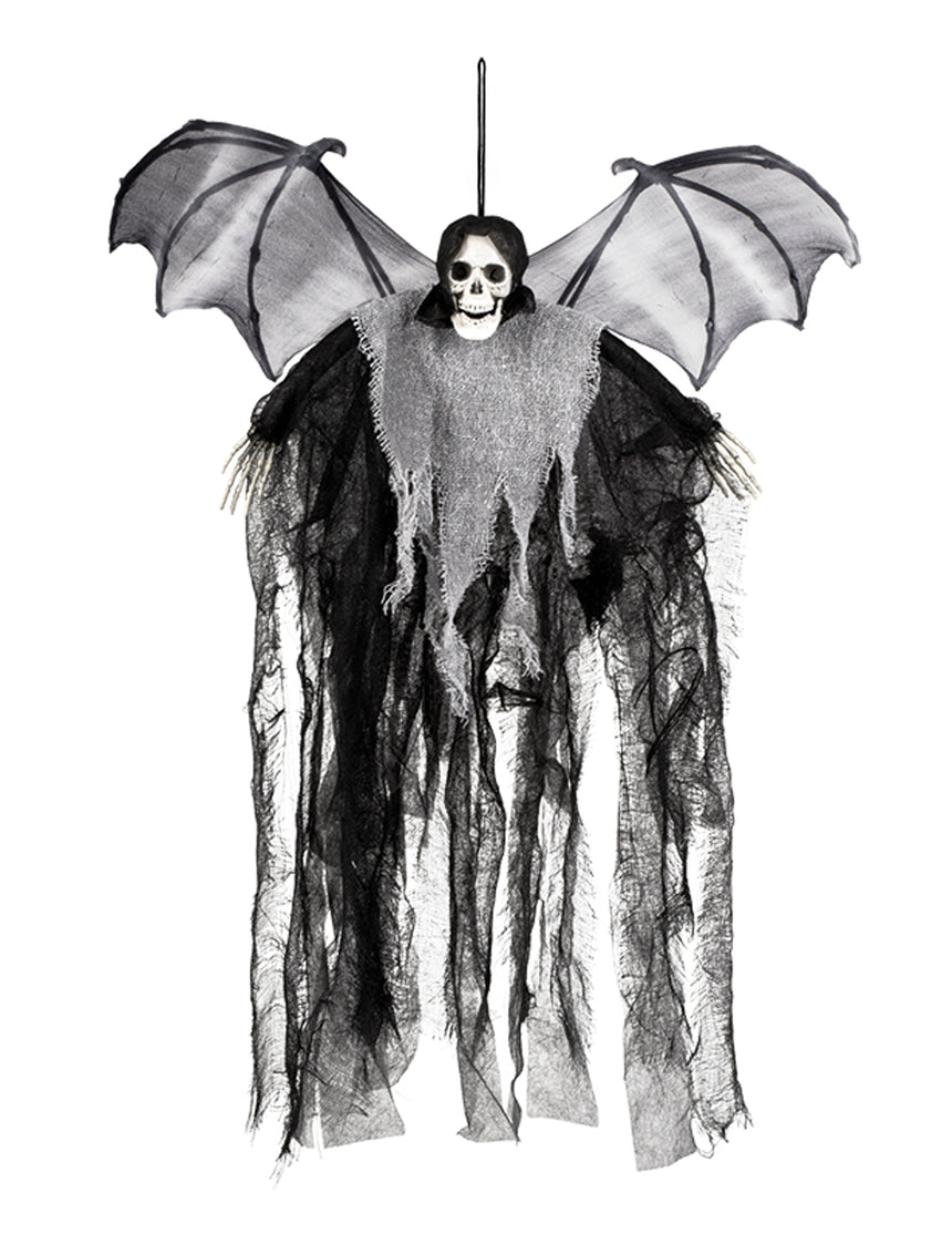 Décoration à suspendre faucheuse chauve-souris 60 cm Halloween