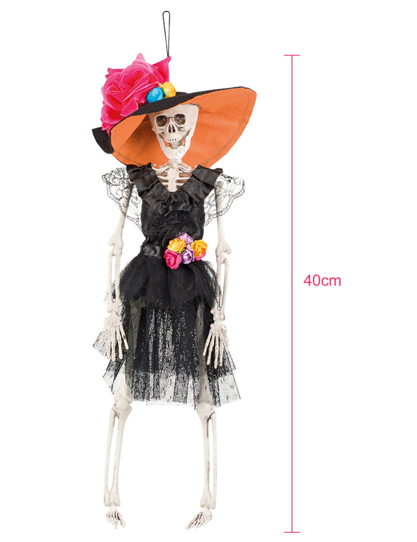 Décoration à suspendre mariée mexicaine 40 cm Dia de los muertos