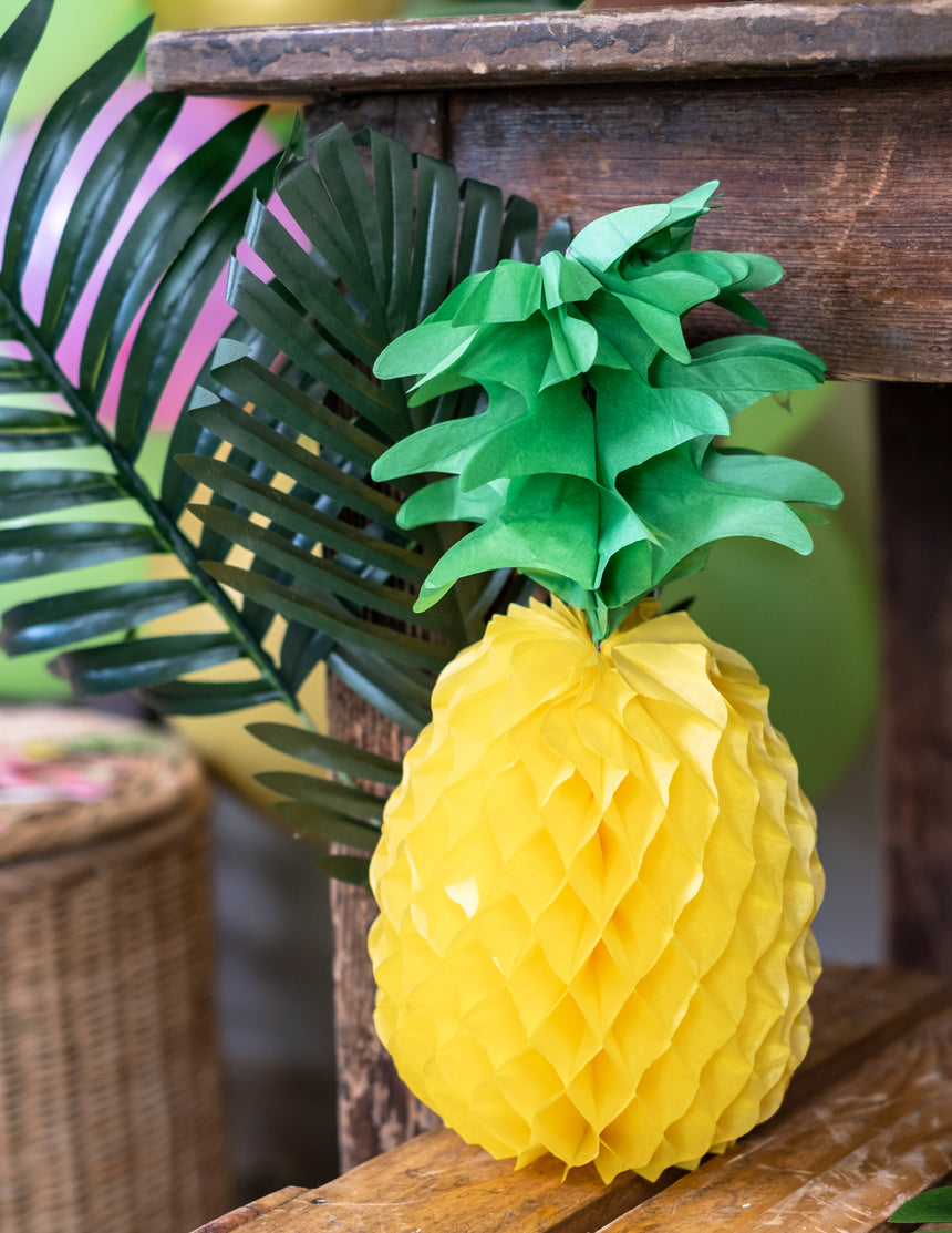 Décoration ananas en papier 35 cm