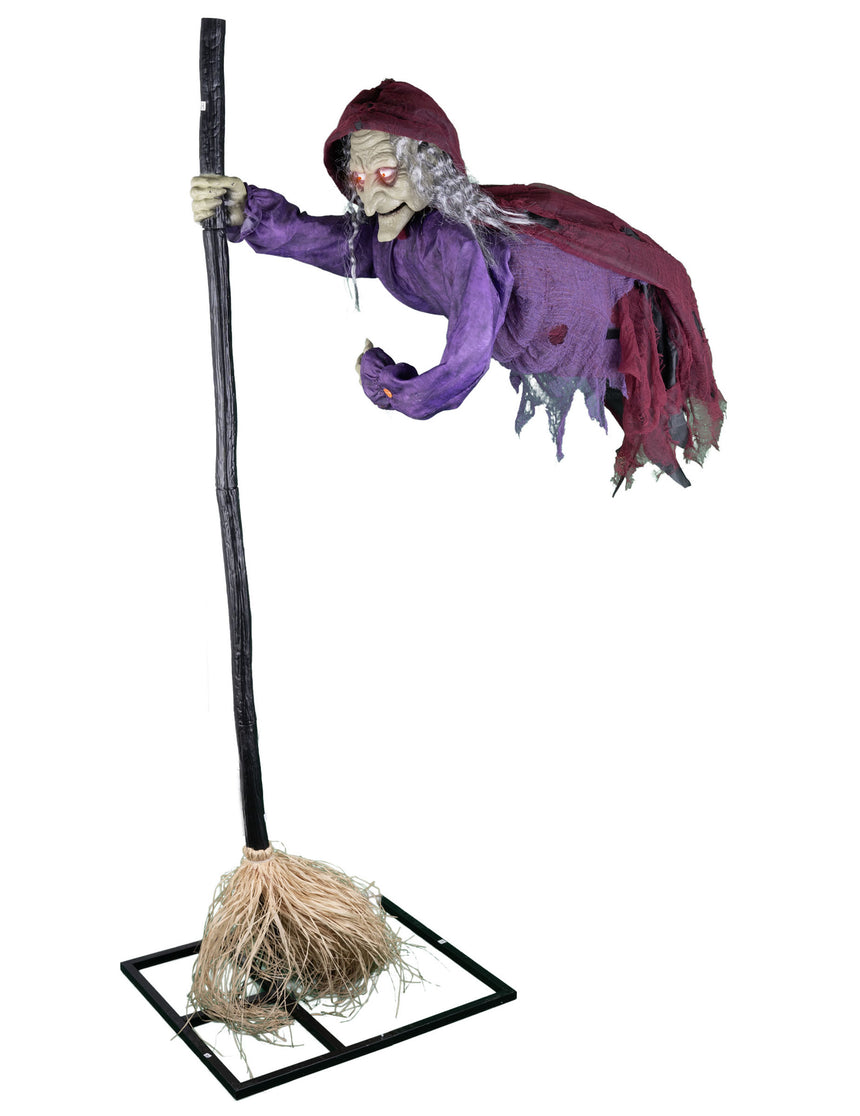 Décoration Animée Sorcière Planante 195 cm