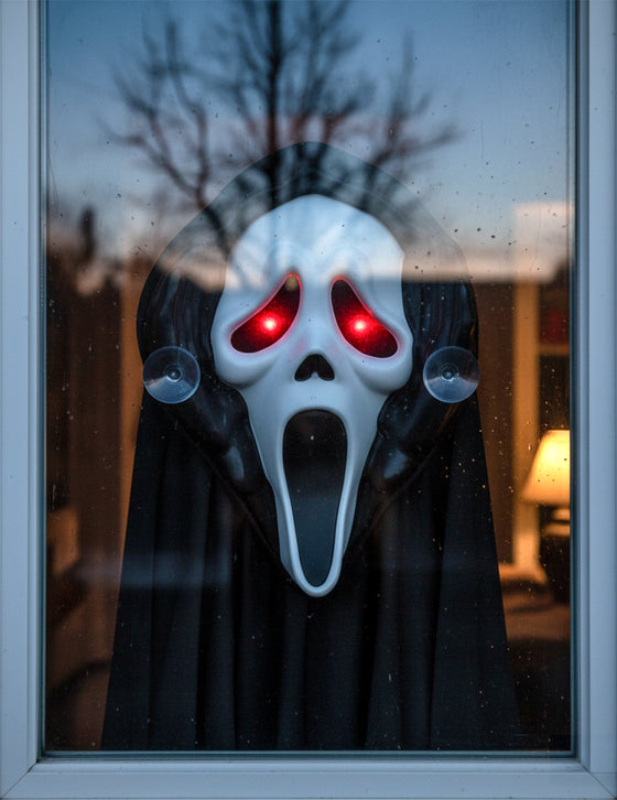 Décoration de fenêtre Scream lumineuse
